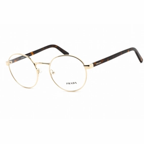Prada Unisex Eyeglasses - Clear Lens Gold Metal Cat Eye Shape Frame | 0PR 52XV ZVN1O1