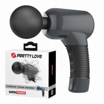 Pretty Love - Super Power Wand Massager Gun (Black)