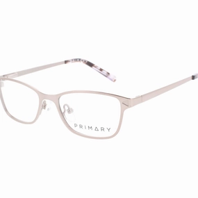 Primary Kid's Eyeglasses - Demo Lens Metal Rectangular Full Rim Frame | Pk132 Brown