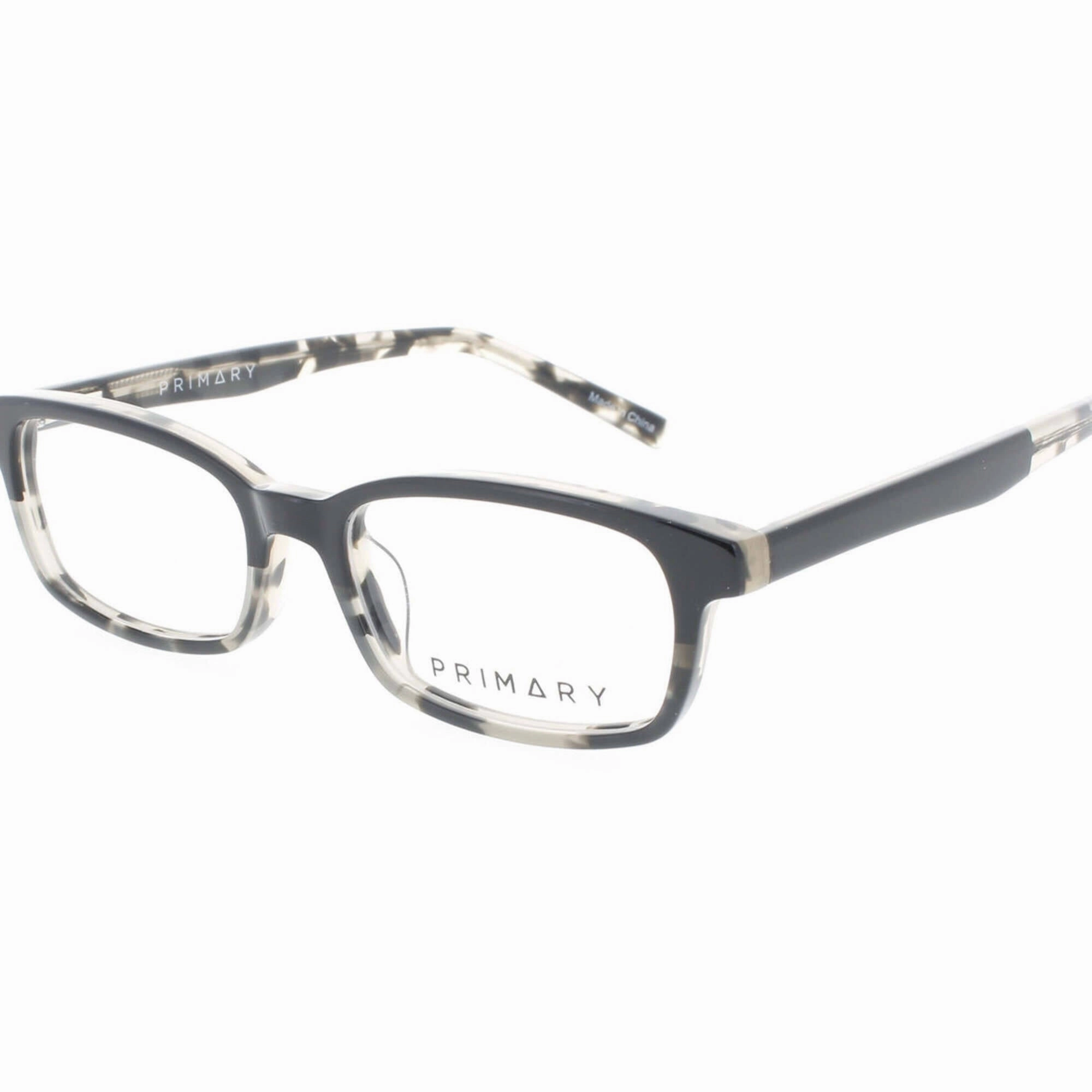 Primary Kid's Eyeglasses - Demo Lens Plastic Full Rim Frame | Pk143 BlackTortoise