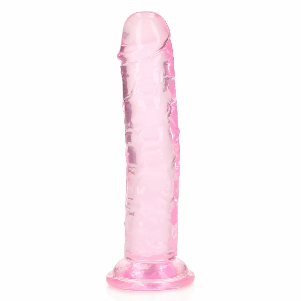 RealRock Crystal Clear 6" Jelly Dildo With Suction Cup