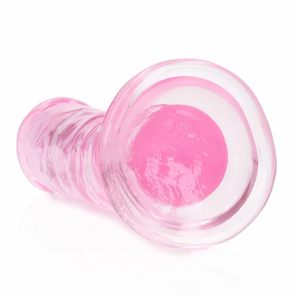 RealRock Crystal Clear 6" Jelly Dildo With Suction Cup