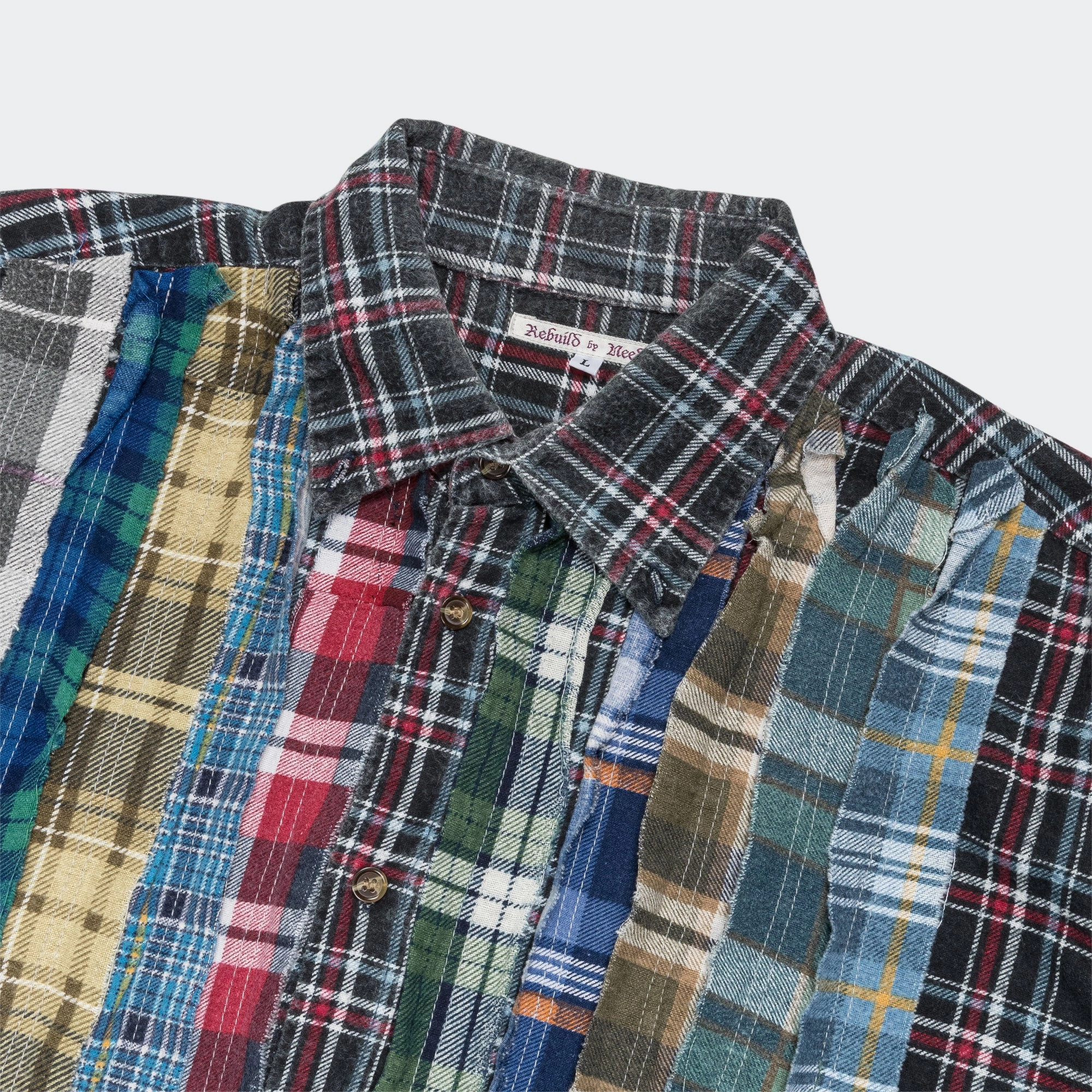 Rebuild Flannel Ribbon Shirt SS25 - Large #6