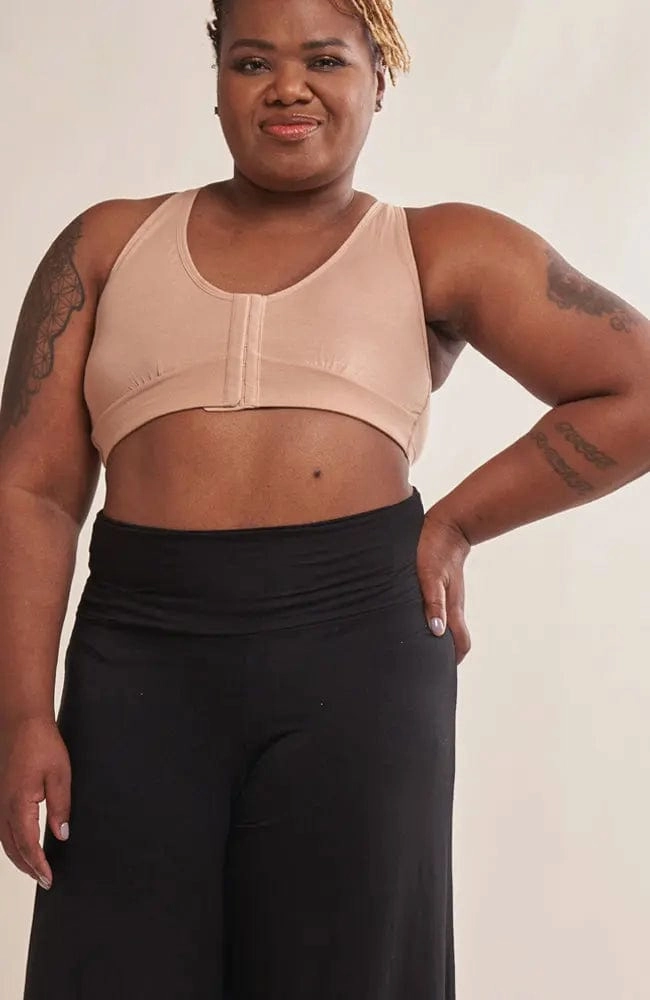 Rora Pocketed Front Closure Bra