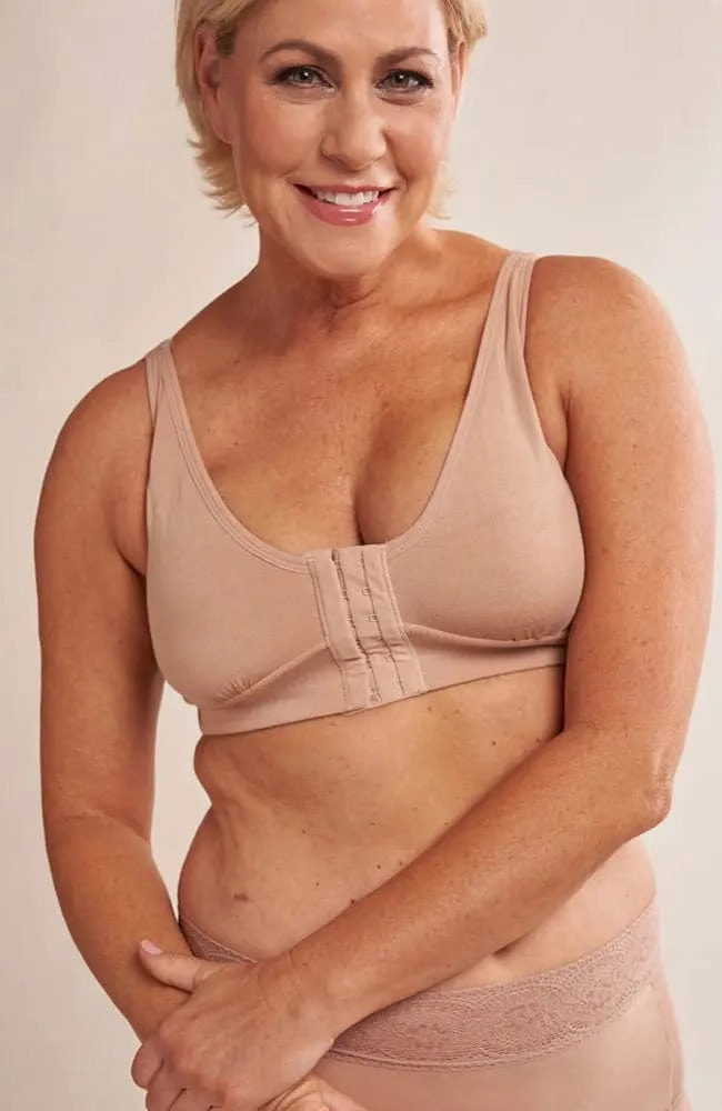 Rora Pocketed Front Closure Bra