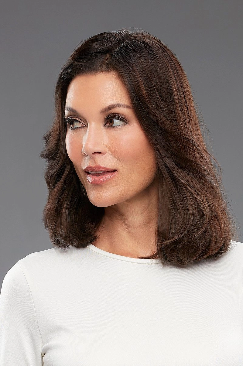 Sale - EasiHair - EasiPieces 8'' L x 6" W (#781) - Human Hair - Color: 1B (Hot Fudge)