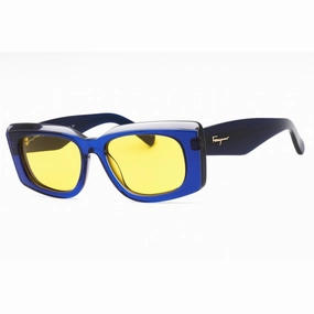 Salvatore Ferragamo Women's Sunglasses - Blue/Grey Rectangular Frame | SF1079S 435