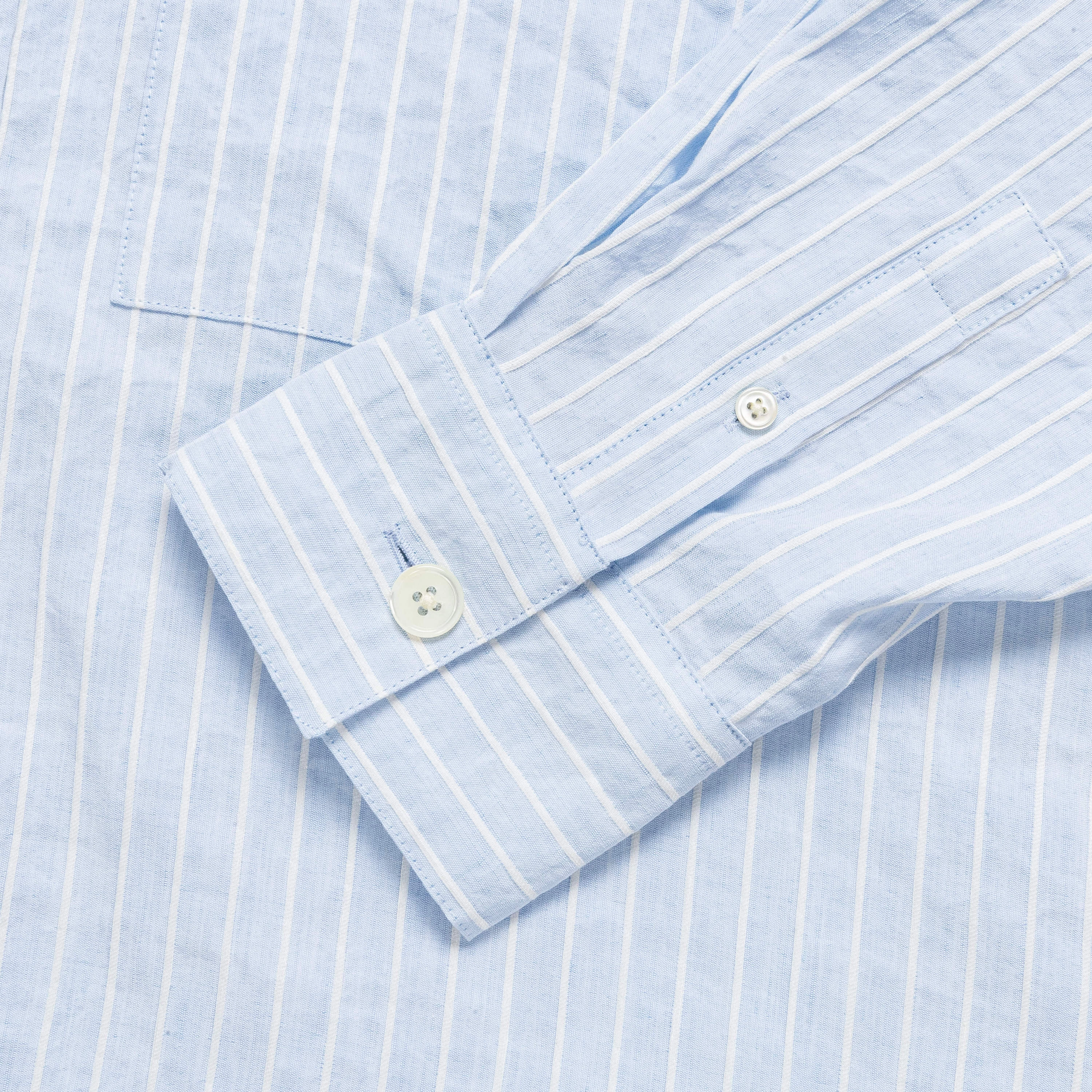Seed Saver Shirt - Blue Raised Stripe