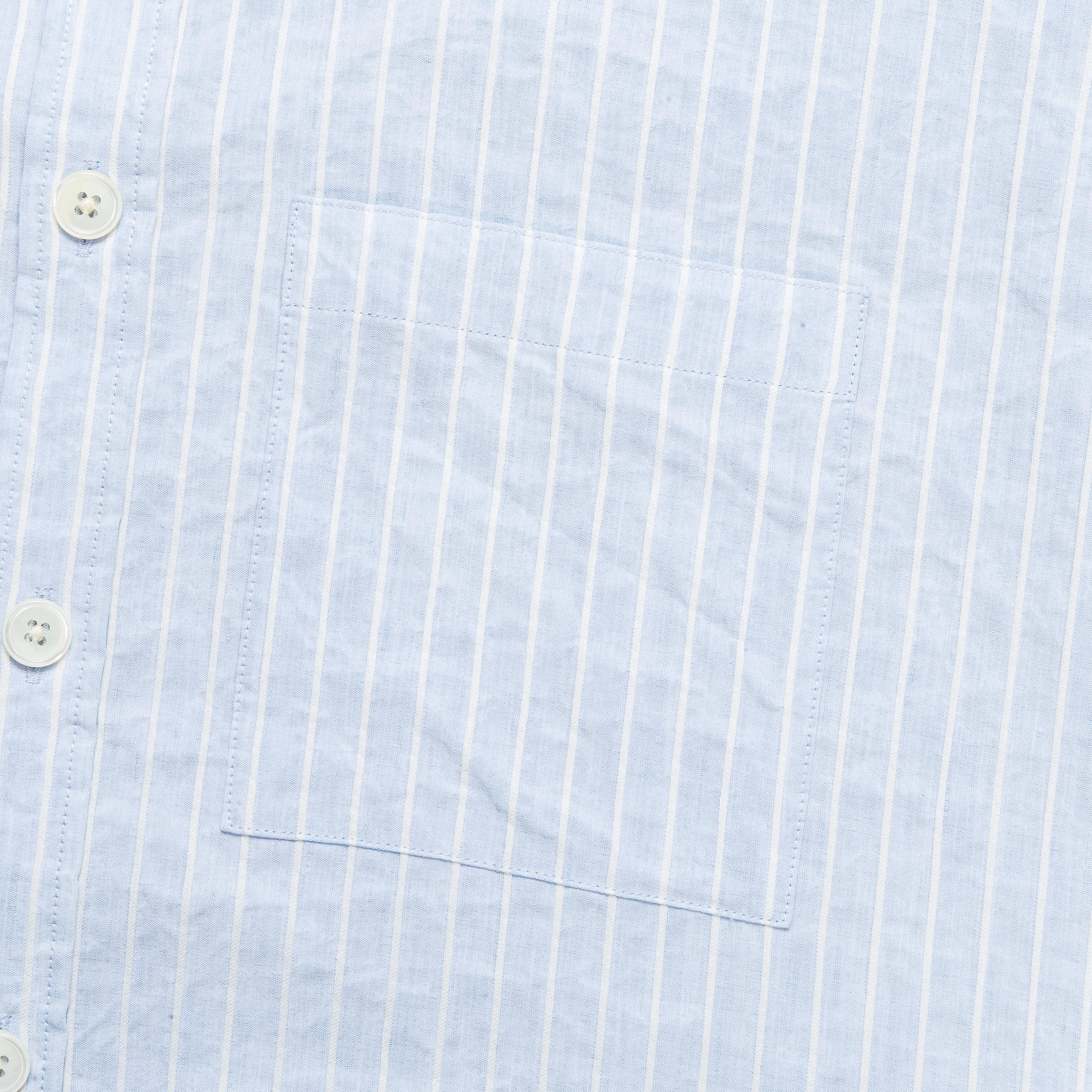 Seed Saver Shirt - Blue Raised Stripe