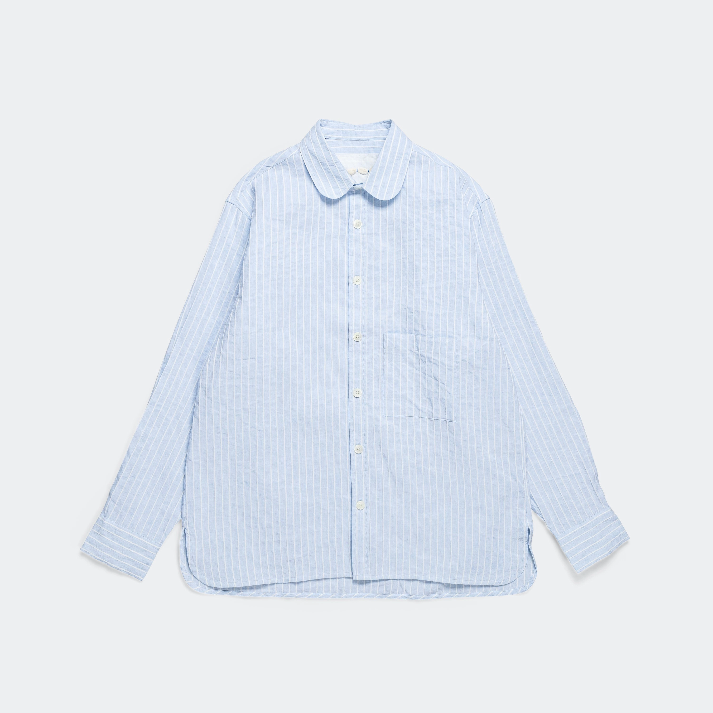 Seed Saver Shirt - Blue Raised Stripe