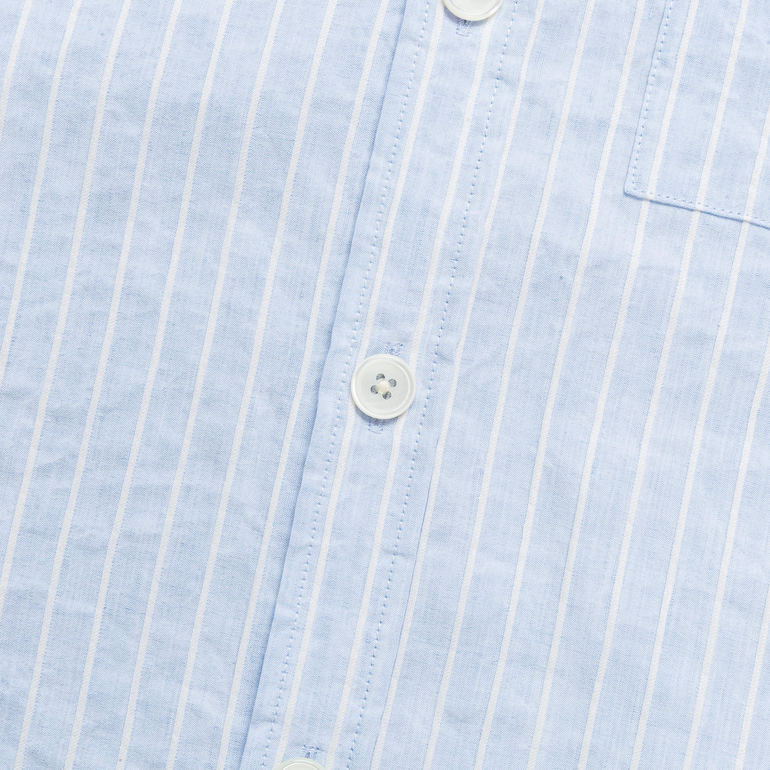 Seed Saver Shirt - Blue Raised Stripe