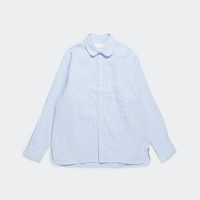 Seed Saver Shirt - Blue Raised Stripe