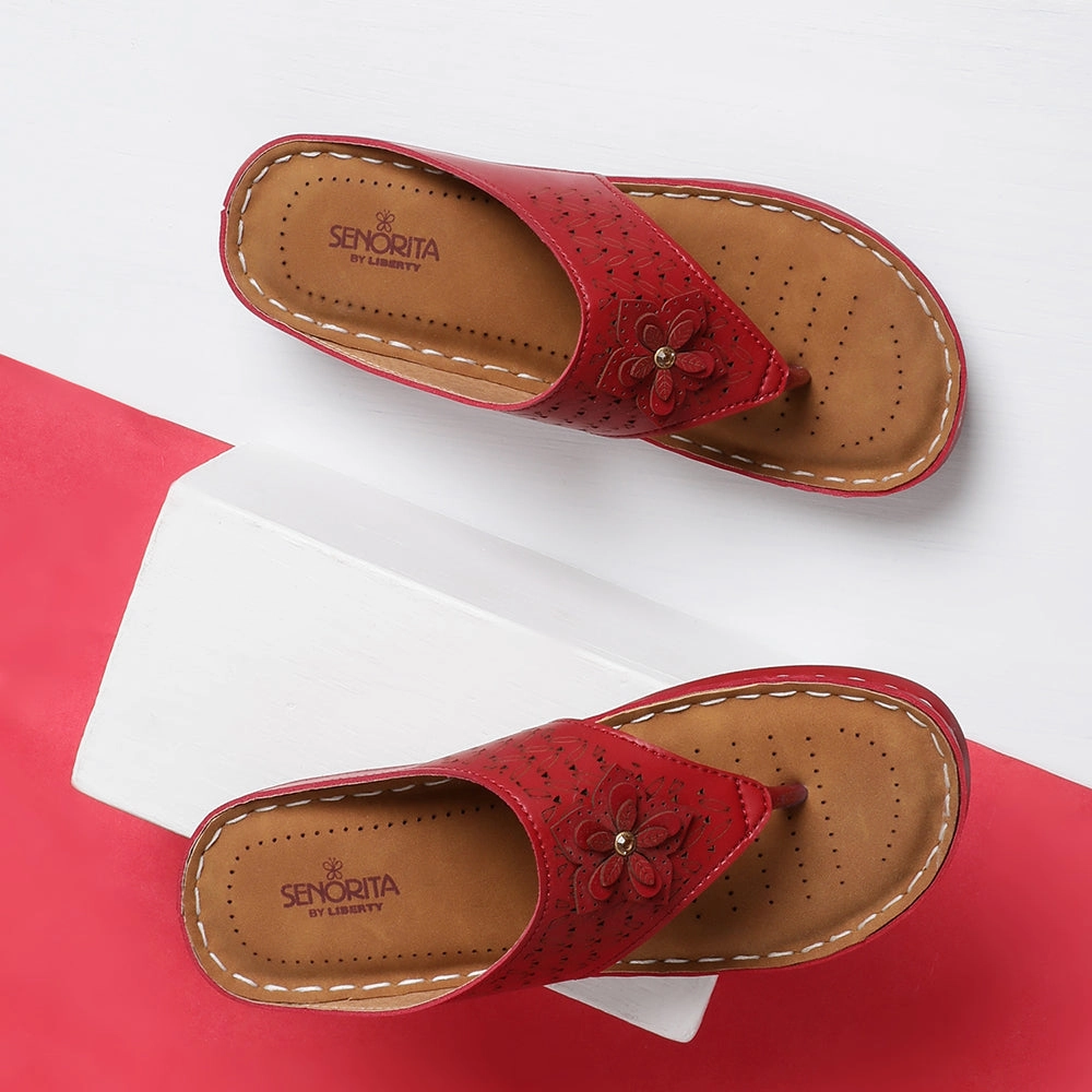Senorita Casual Cherry Slipper For Women LAF-756 By Liberty