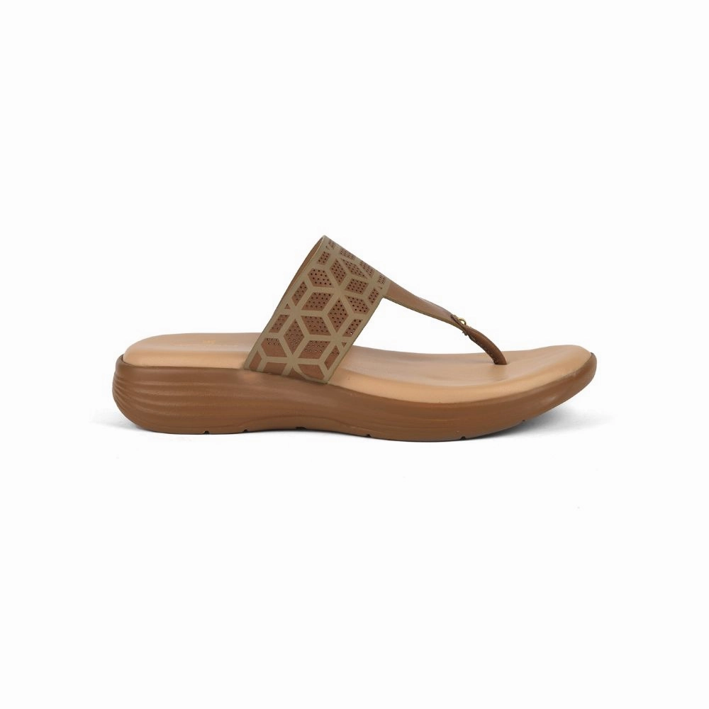 Senorita Casual (Tan) Slipper For Ladies SMT-6 By Liberty