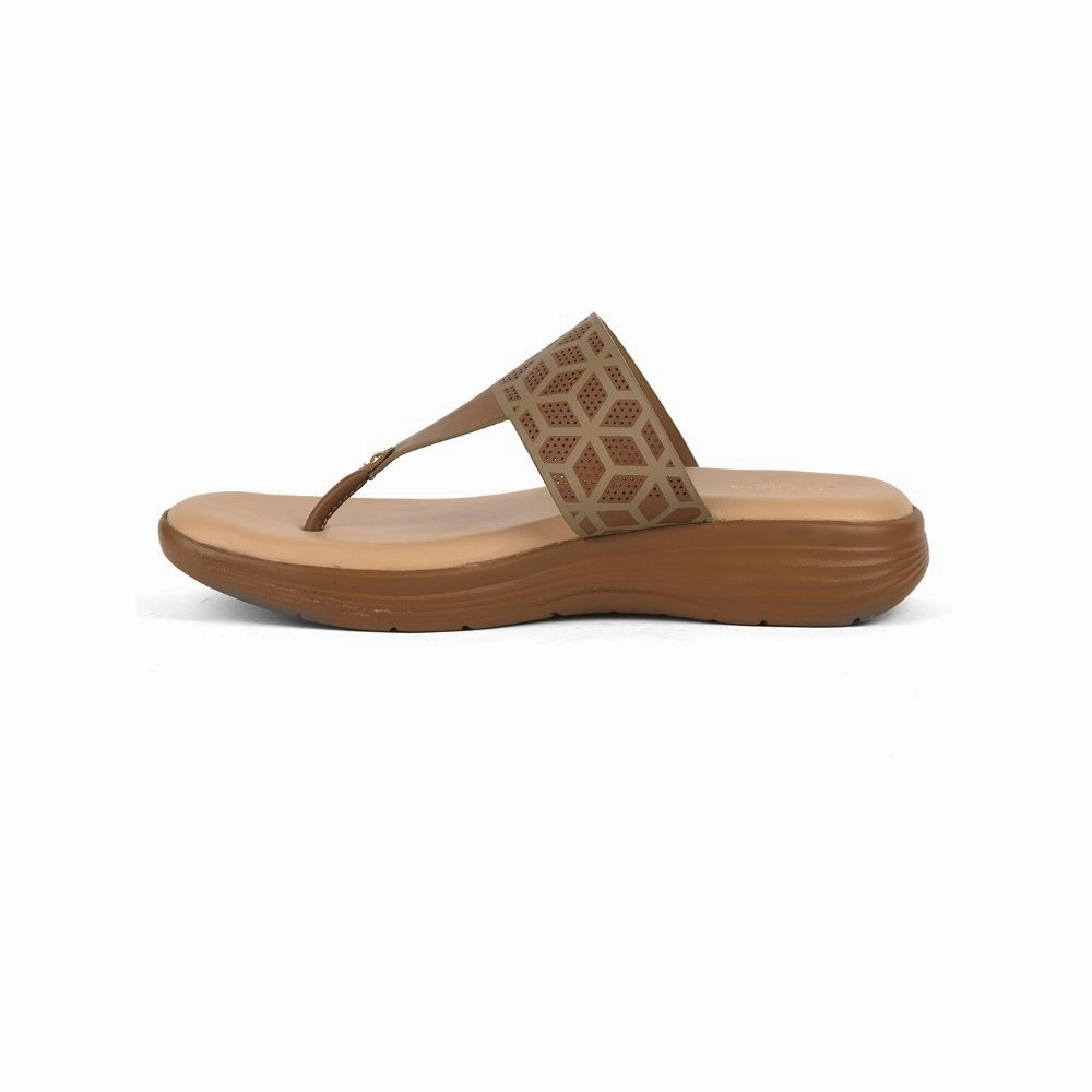 Senorita Casual (Tan) Slipper For Ladies SMT-6 By Liberty