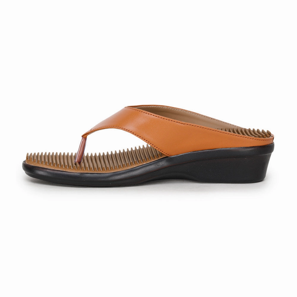 Senorita Casual (Tan) Slipper For Women D1-50 By Liberty
