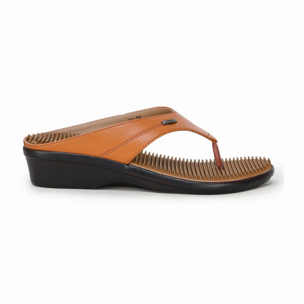 Senorita Casual (Tan) Slipper For Women D1-50 By Liberty