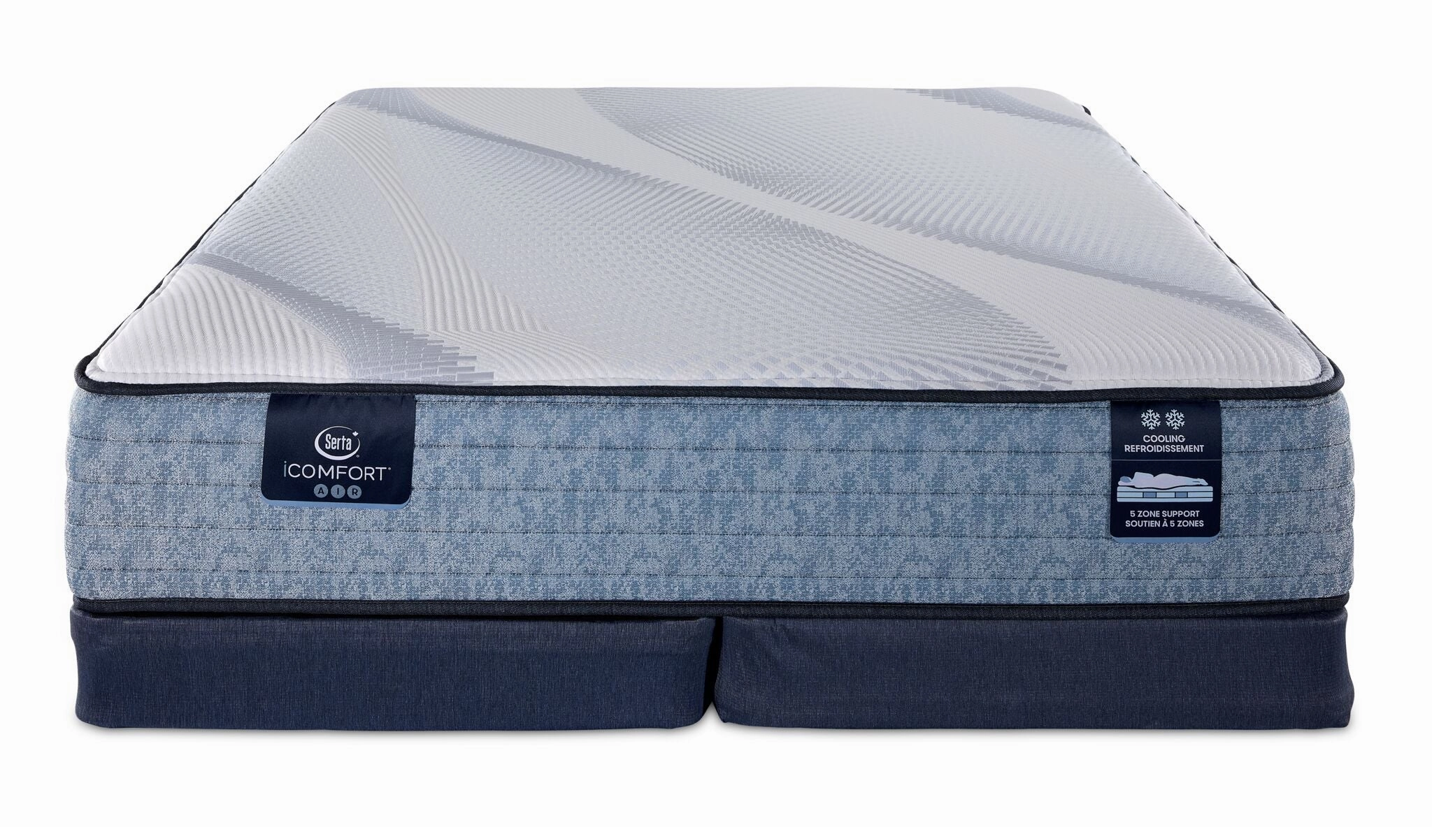 Serta iComfort® AIR 1 Firm 11.5" Queen Mattress and Low Profile Split Boxspring Set