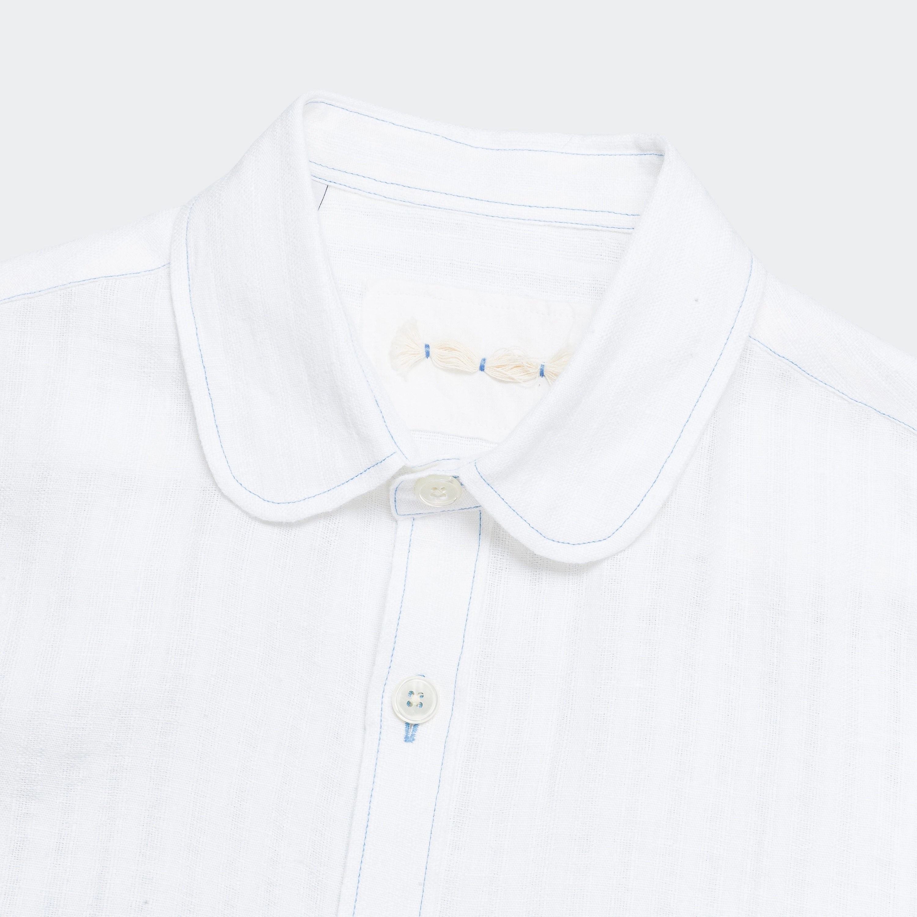 Short Sleeve Shirt - Linen Seersucker