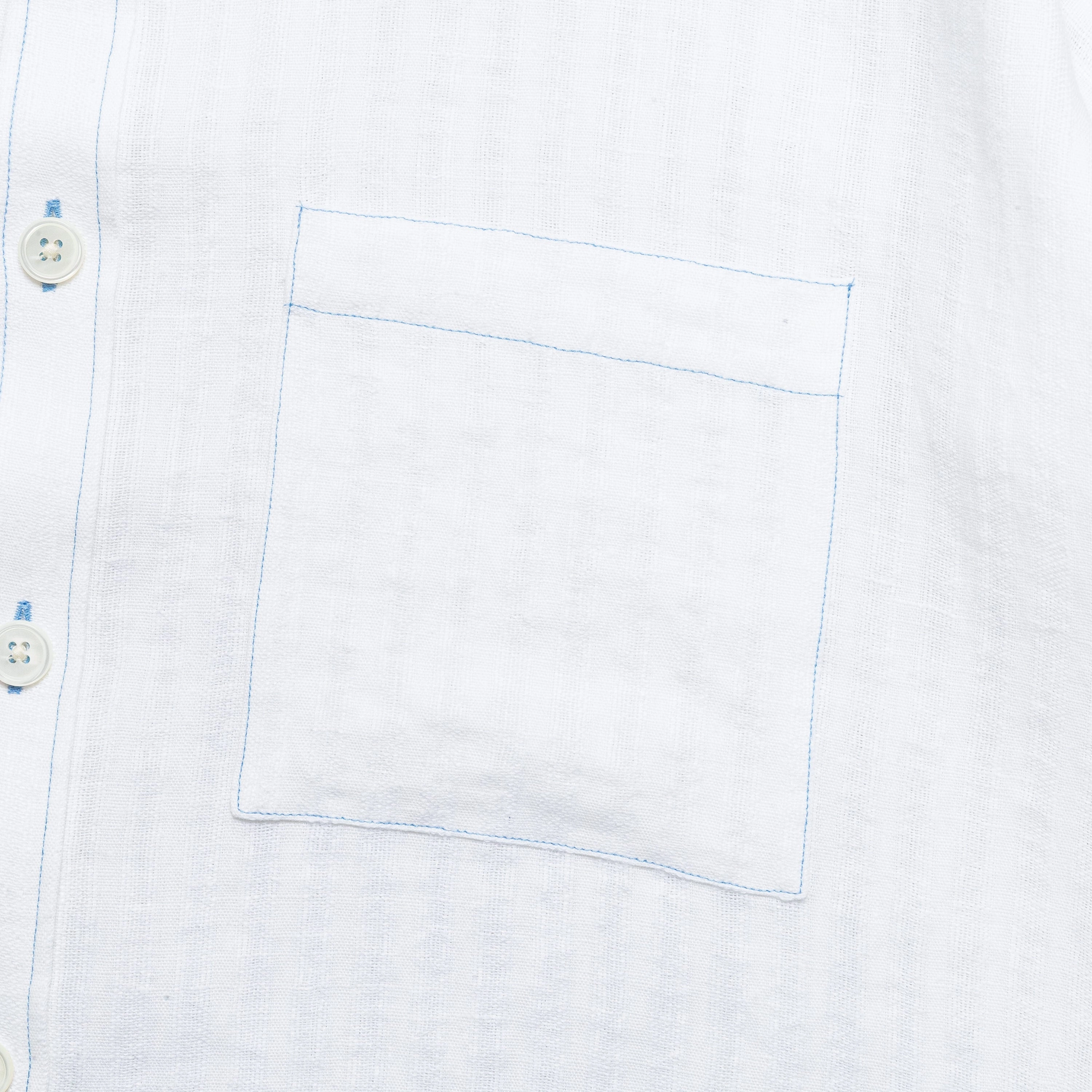 Short Sleeve Shirt - Linen Seersucker