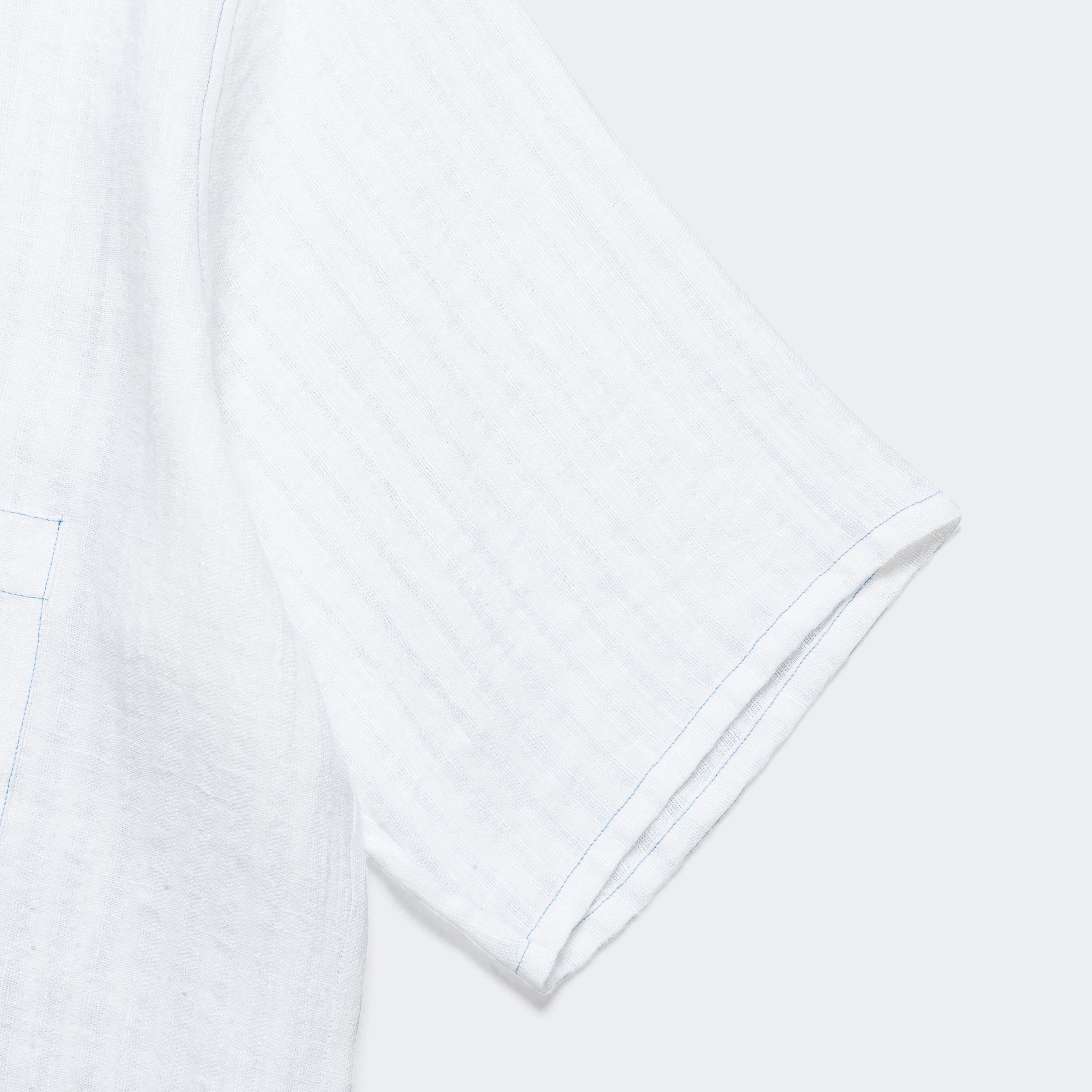 Short Sleeve Shirt - Linen Seersucker