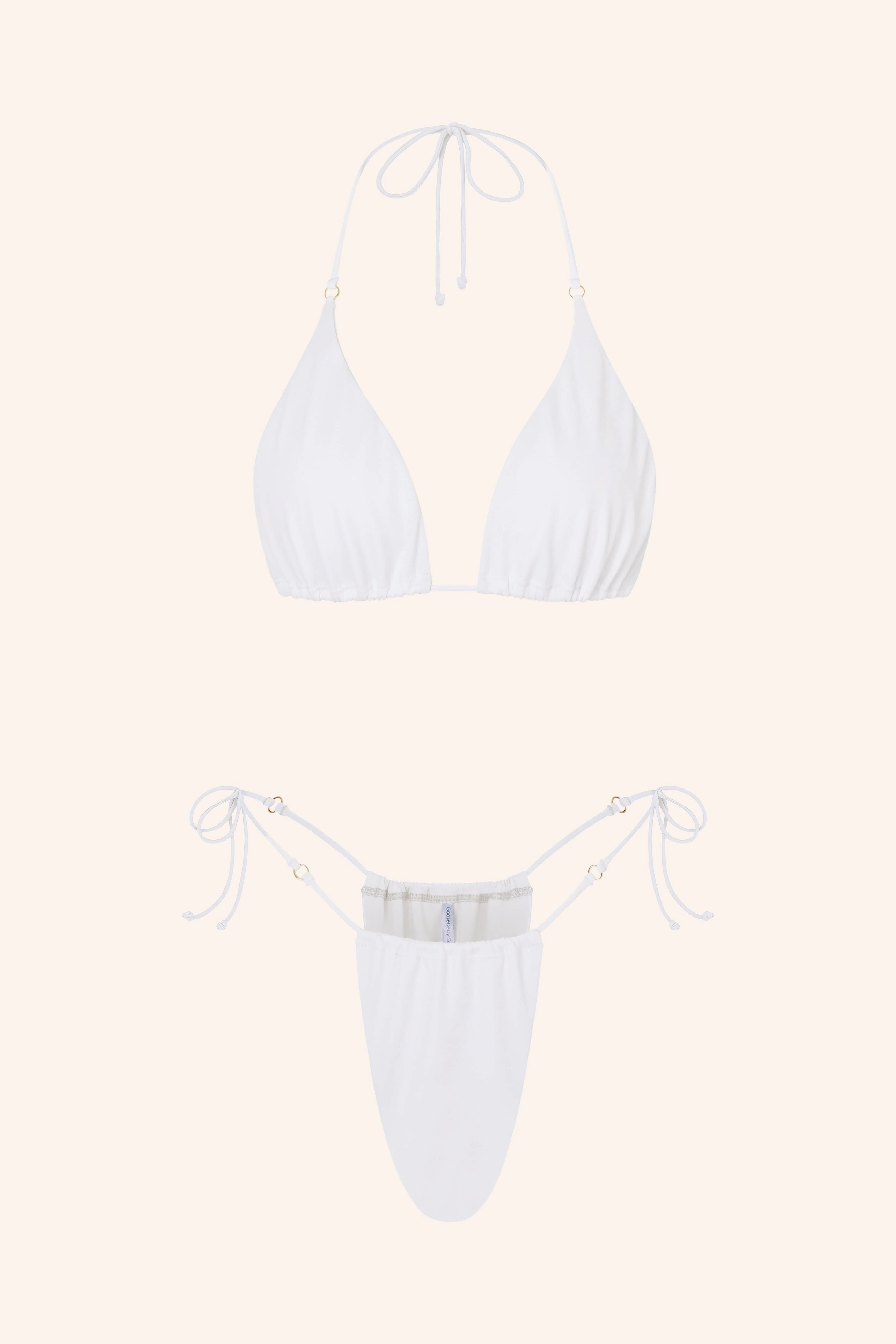 Side Tie Bikini Briefs Aquamarine