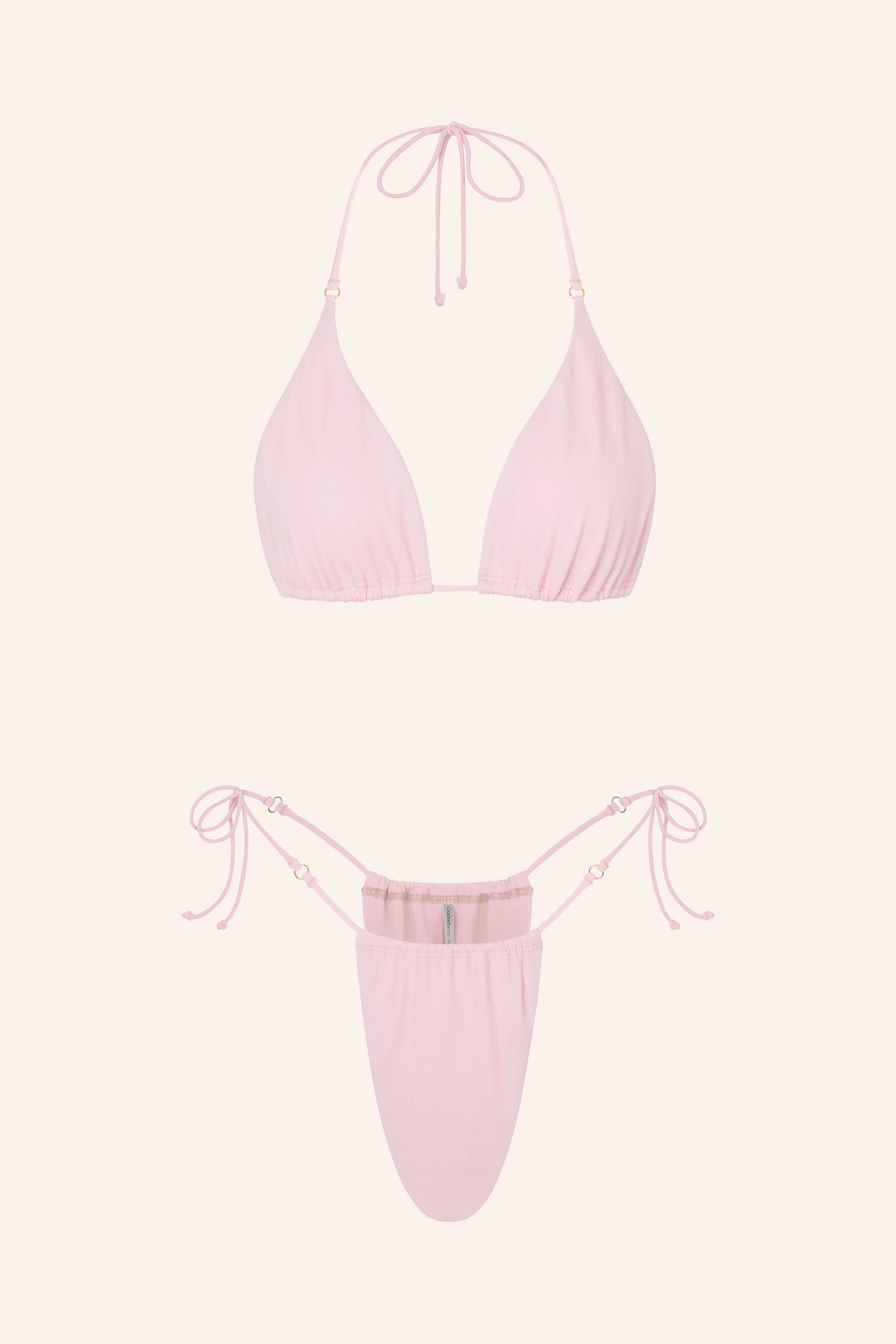 Side Tie Bikini Briefs Aquamarine