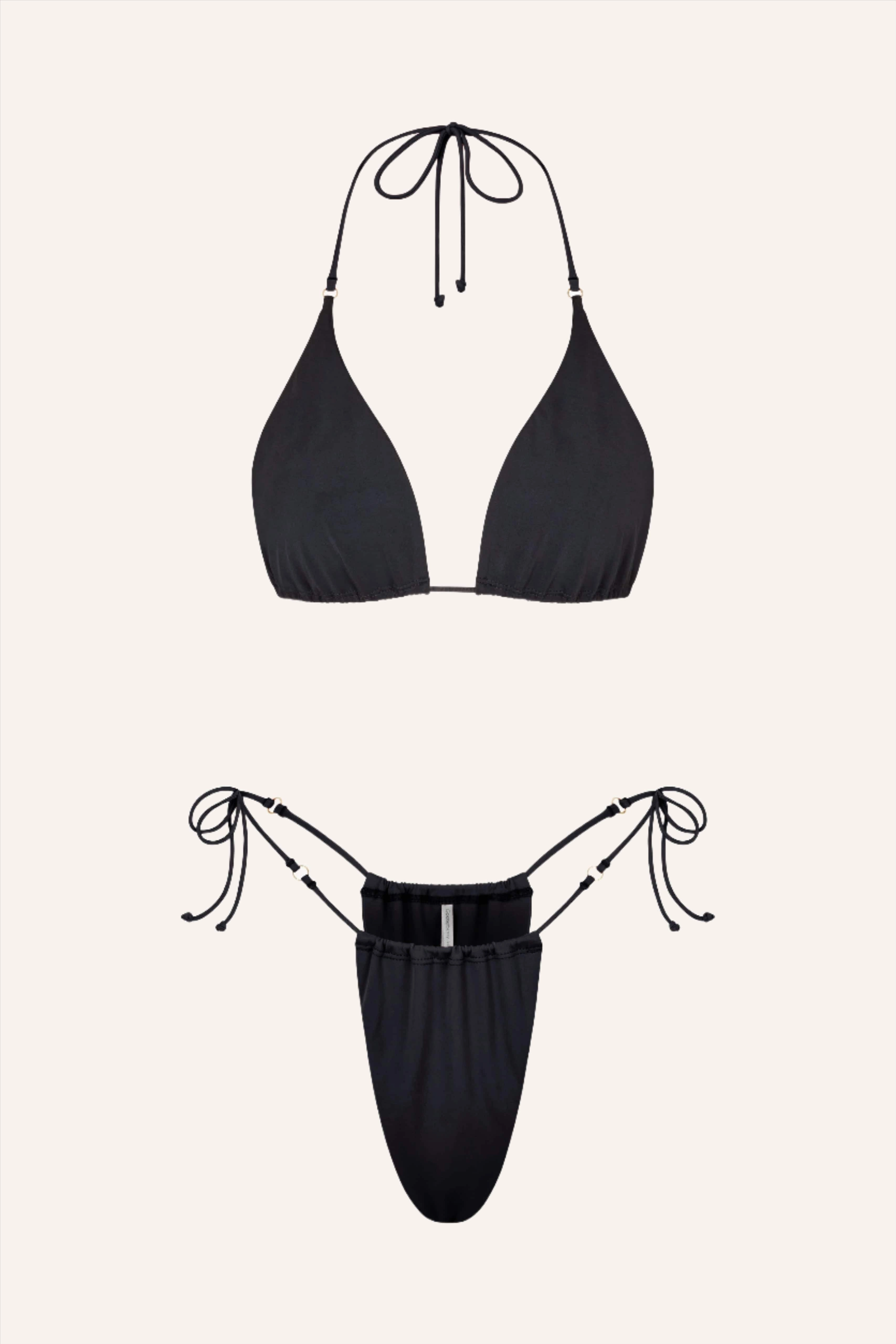 Side Tie Bikini Briefs Aquamarine