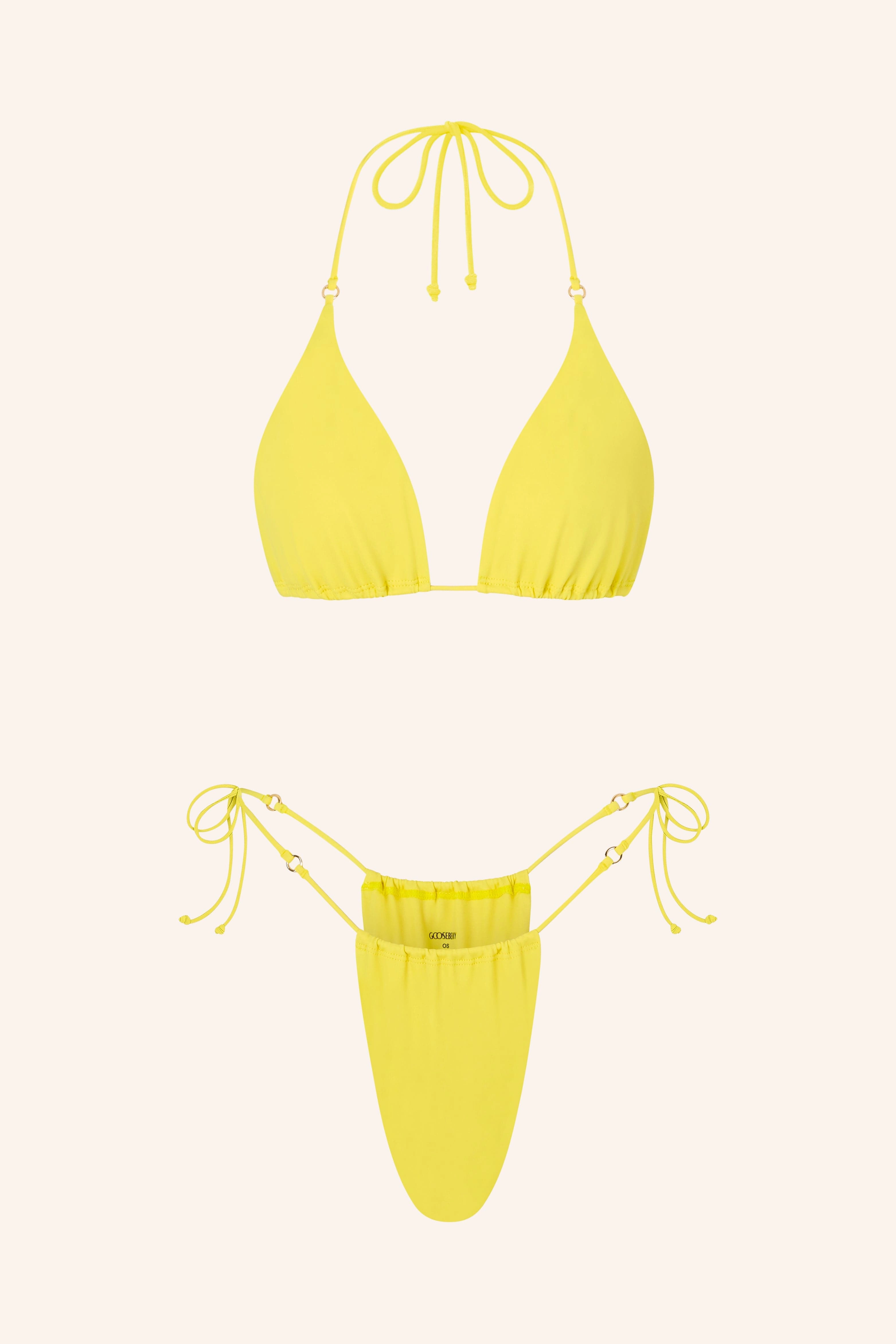 Side Tie Bikini Briefs Cerulean