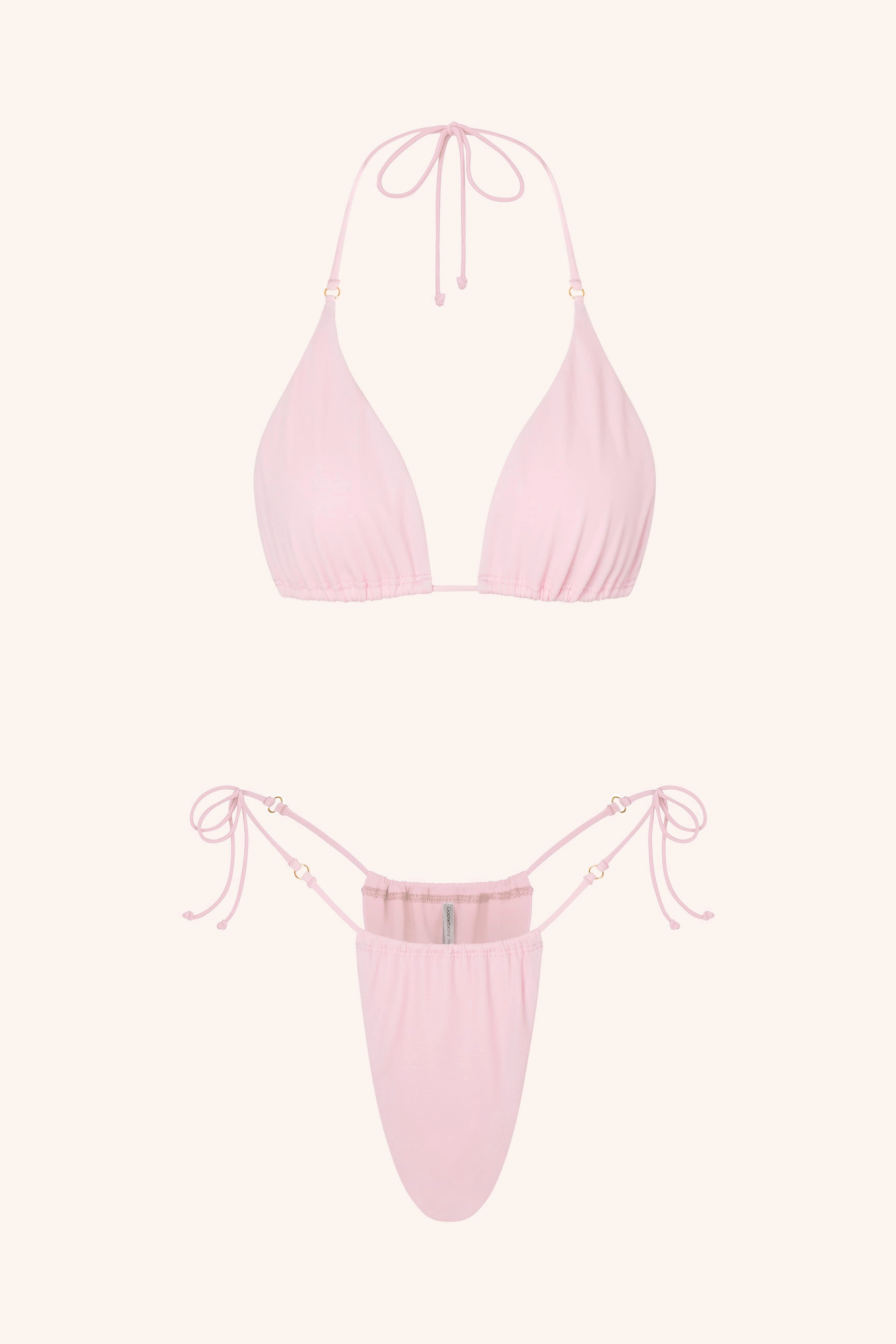 Side Tie Bikini Briefs Cerulean