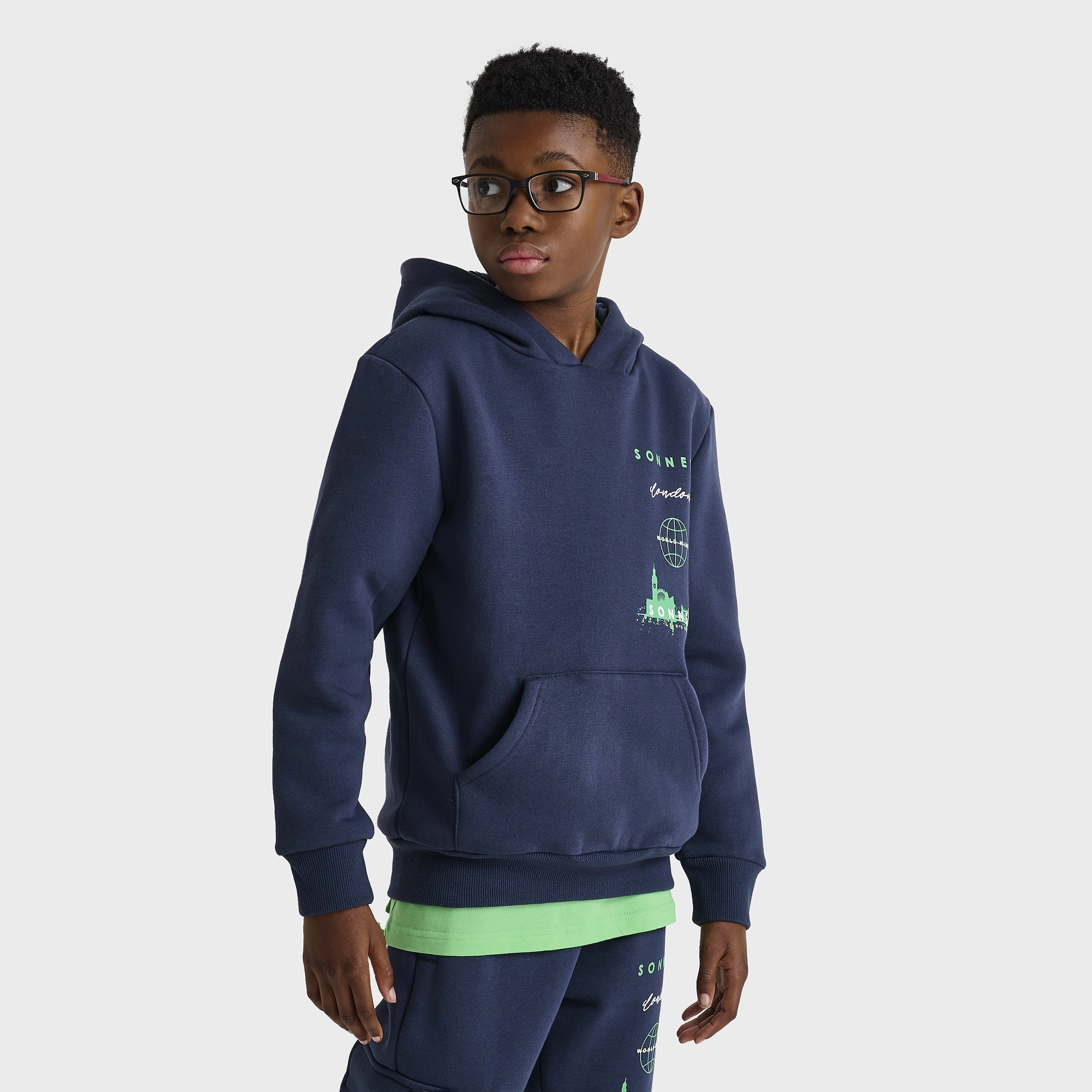 Sonneti Juniors' Stack Hoodie / Grey