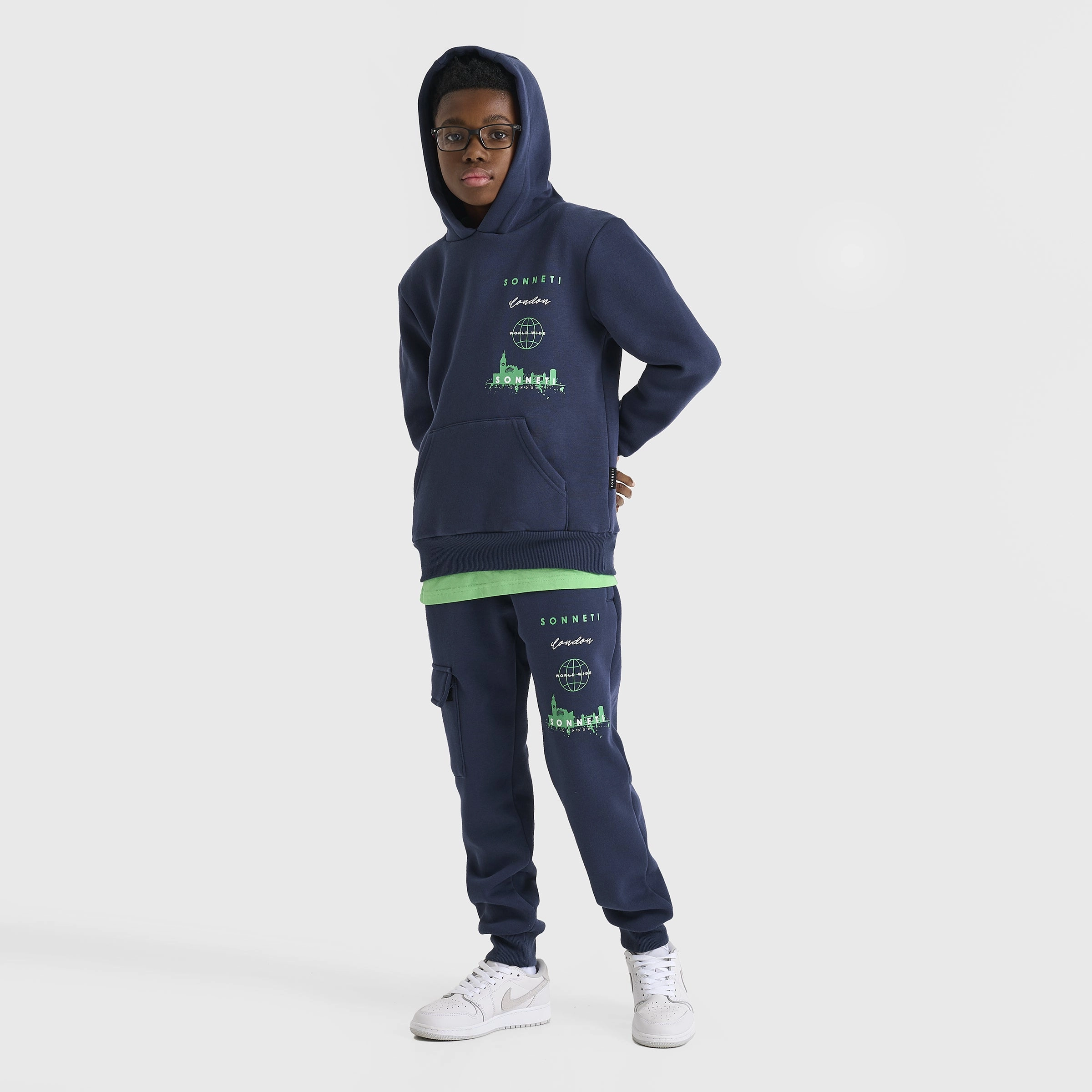 Sonneti Juniors' Stack Hoodie / Grey
