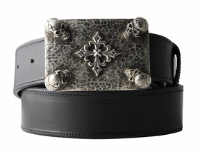 Stefano Four Skull One Piece Buckle 1.5