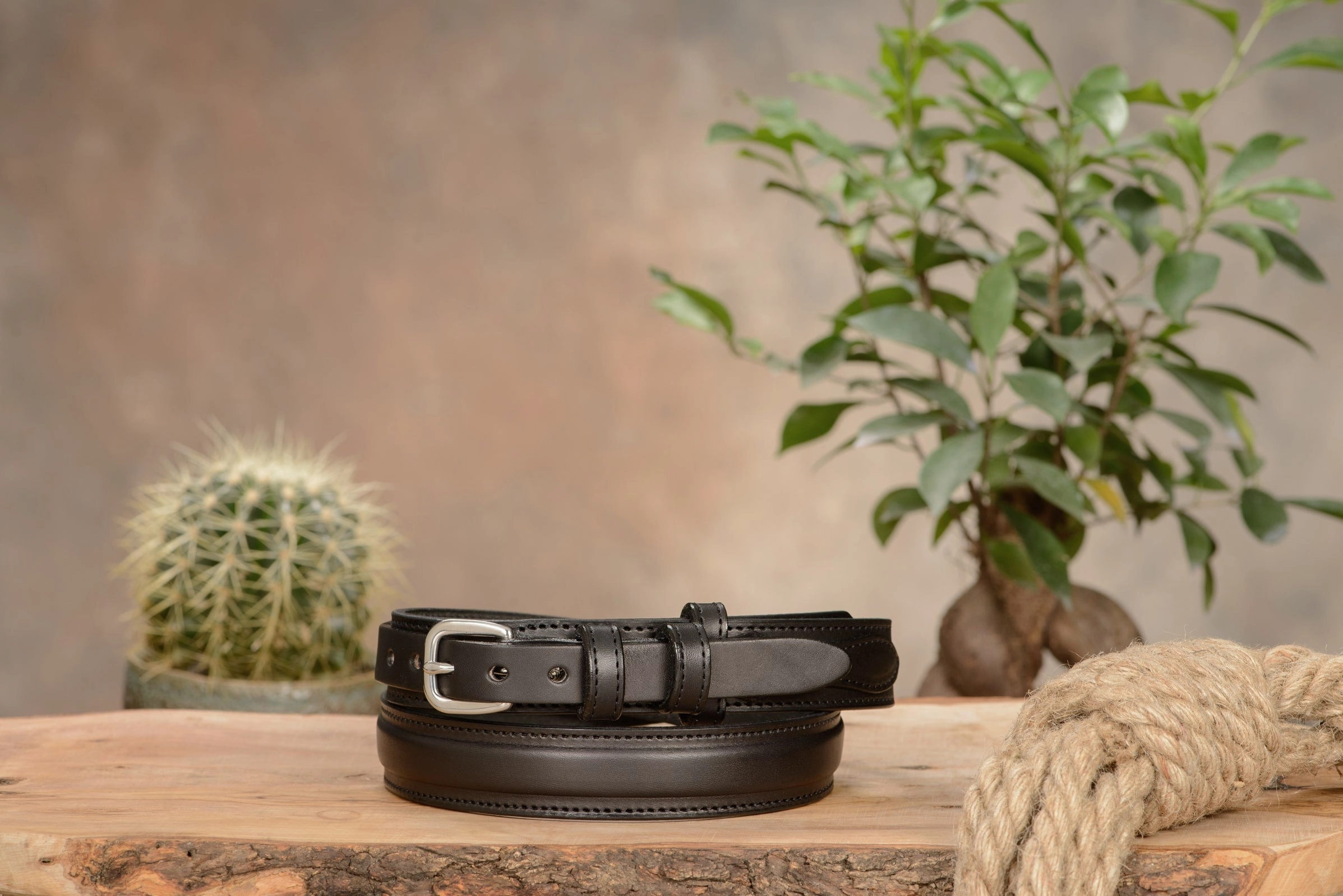 The Walker: Black Stitched Ranger 1.25"