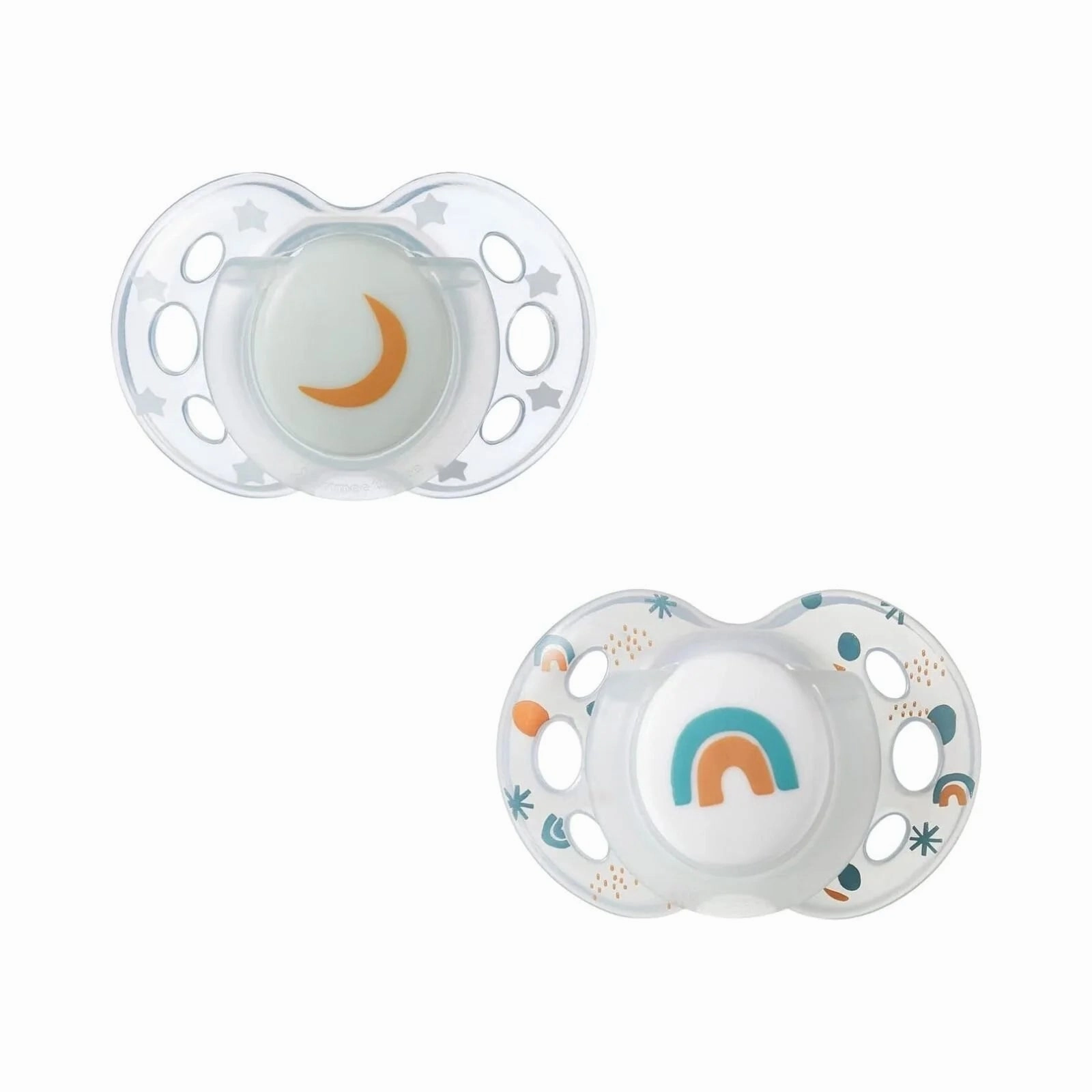 Tommee Tippee Closer to Nature Night Time Soother 18-36 months Pack of 2 Assorted