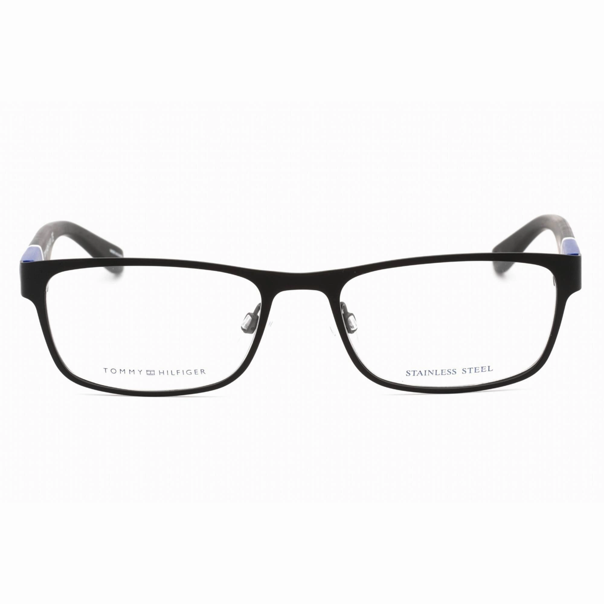 Tommy Hilfiger Men's Eyeglasses - Matte Black Rectangular Frame | Th 1284 0FO3 00