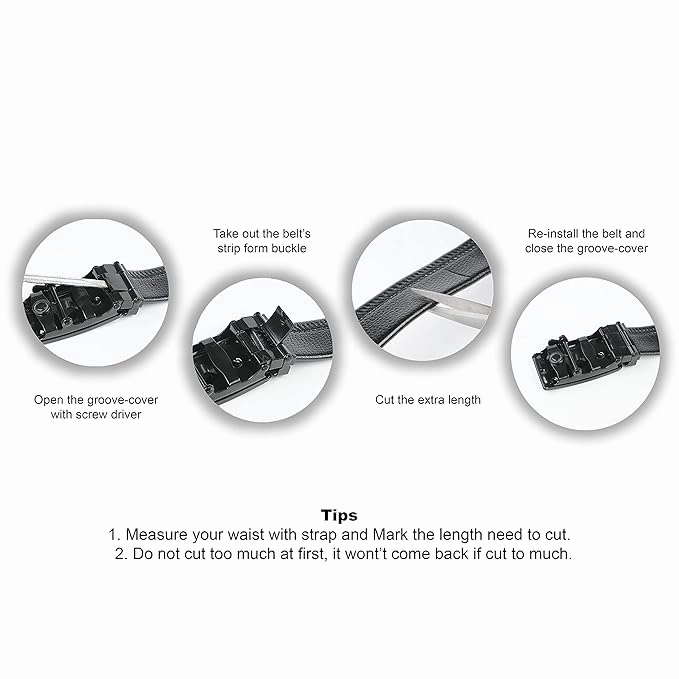 Venardo POPSSY Genuine Leather Autolock Belt for Men - Perfect for Formal and Casual Wear - Adjustable  WITH  FREE CARD HOLDER WALLET