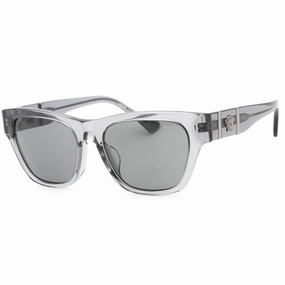 Versace Men's Sunglasses - Grey Transparent Frame Dark Grey Lens | 0VE4457F 543287