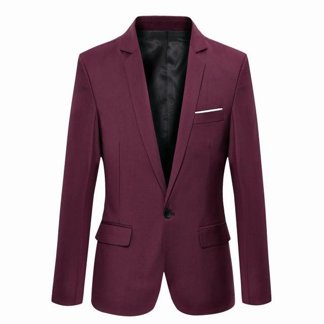 West Louis™ Casual Solid Color Masculine Blazer