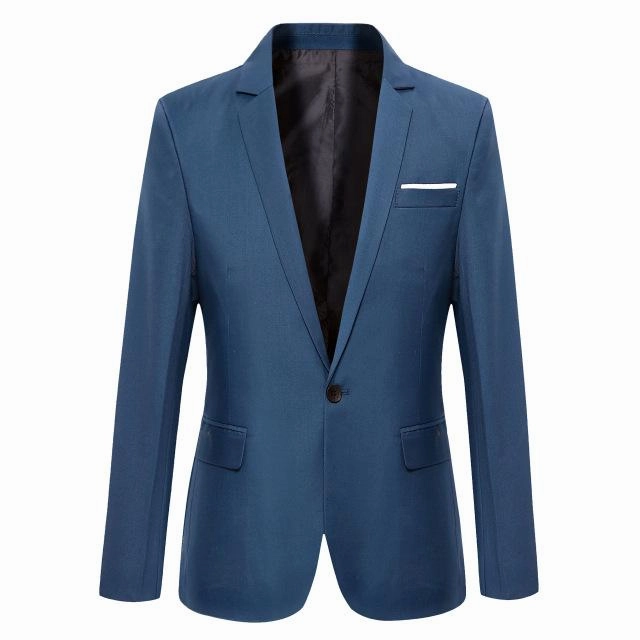 West Louis™ Casual Solid Color Masculine Blazer