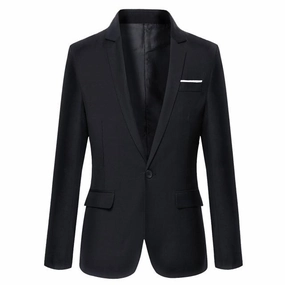 West Louis™ Casual Solid Color Masculine Blazer