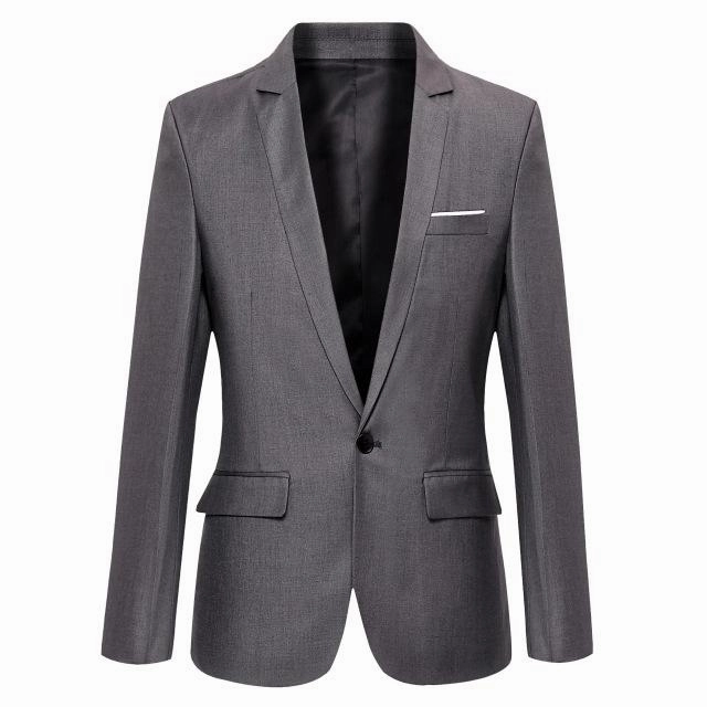 West Louis™ Casual Solid Color Masculine Blazer