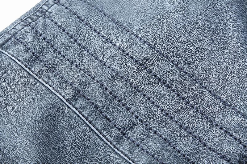 West Louis™ PU Leather Velvet Jacket