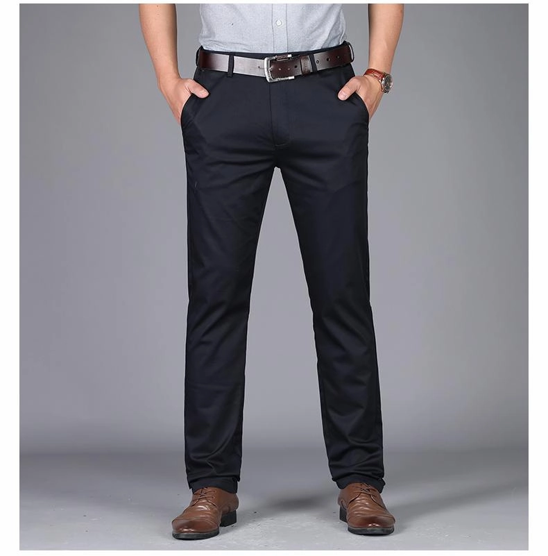 West Louis™ Straight Cotton Business Pants