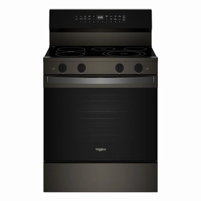 Whirlpool Print Resistant Black Stainless Electric Freestanding Range (5.3 Cu.Ft.) - YWFES7530RV